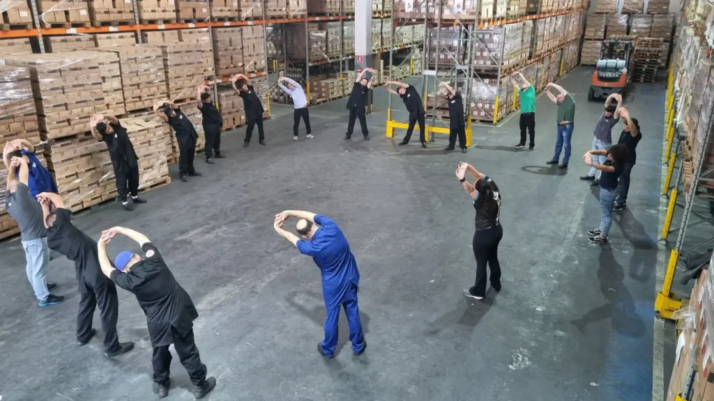 aula de ginástica laboral em São Paulo
