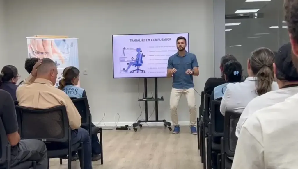 palestra sobre saúde mental no trabalho no ABC Paulista