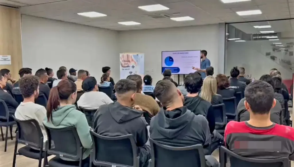 Palestra sobre Qualidade de Vida realizada na empresa Bobst